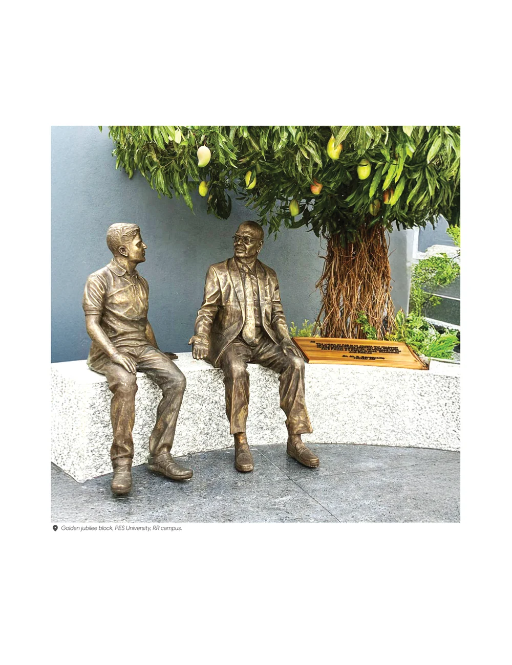 Page 3: Golden jubilee block, PES University, RR campus.