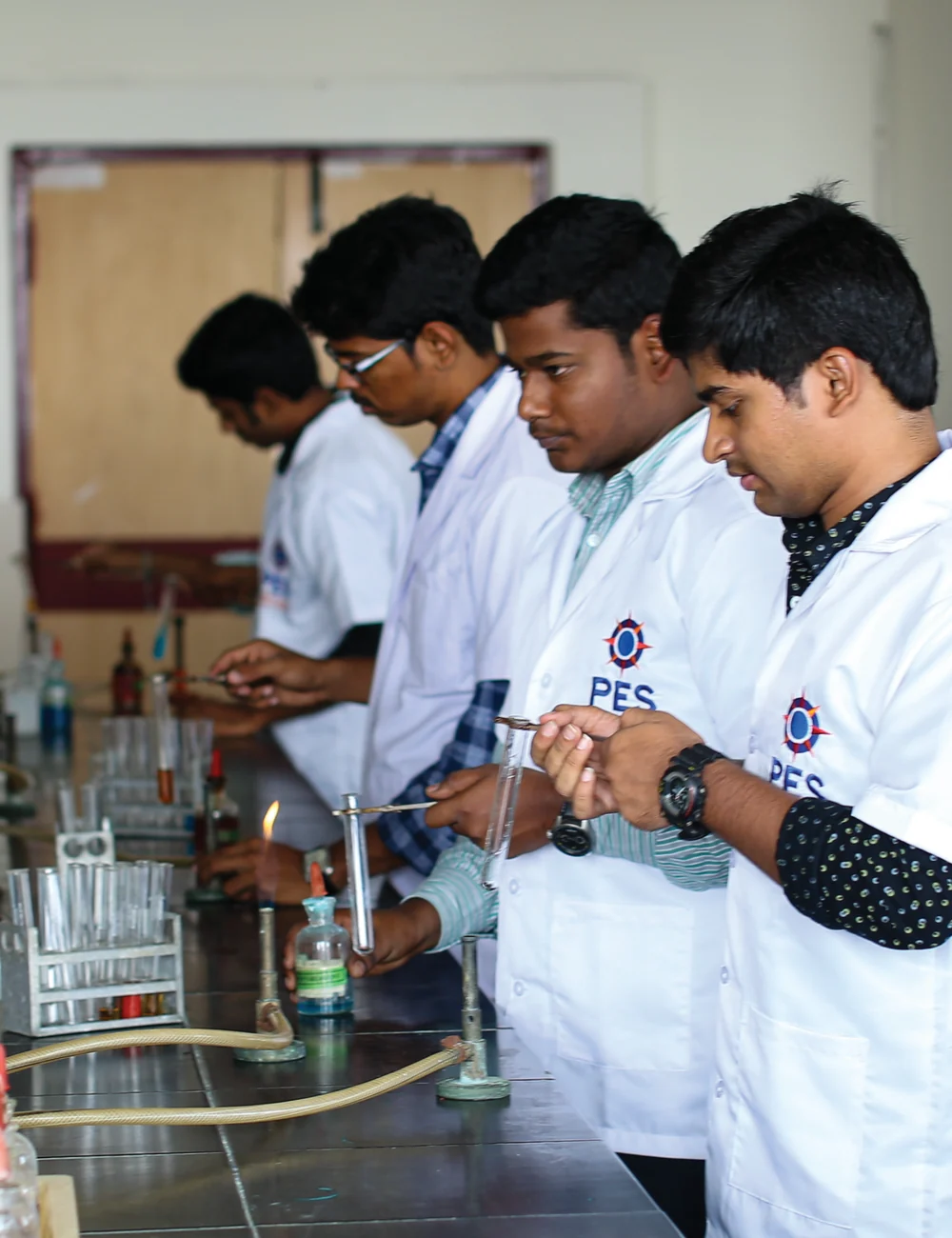 Page 50: Chemistry lab, PES University, EC campus.