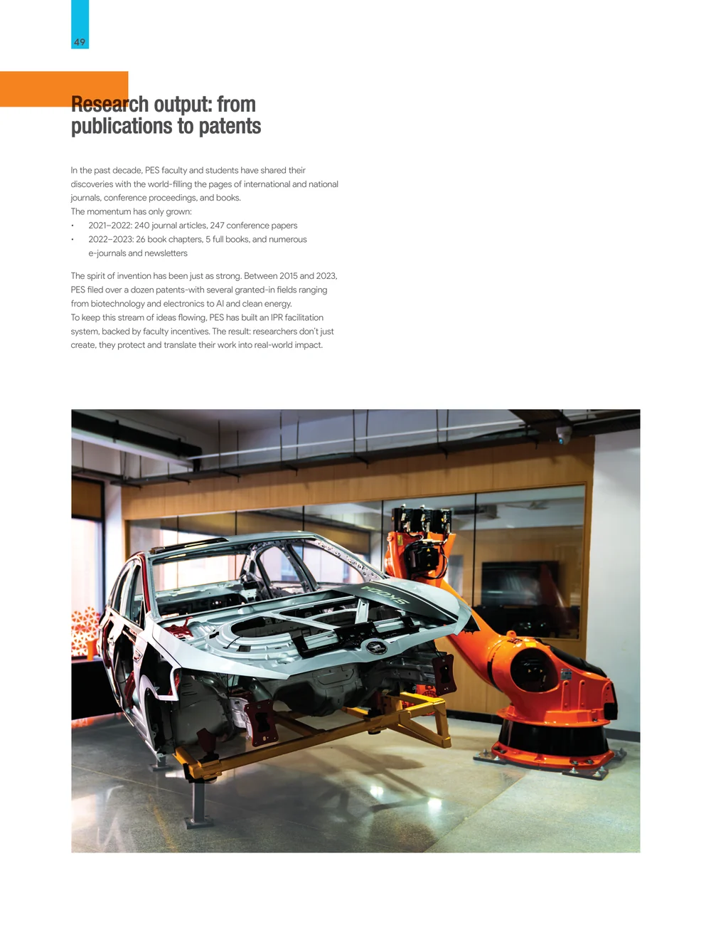 Page 56: 49 Research output: from publications to patents In the past decade, PES faculty and students have shared their discoveries with the world-f