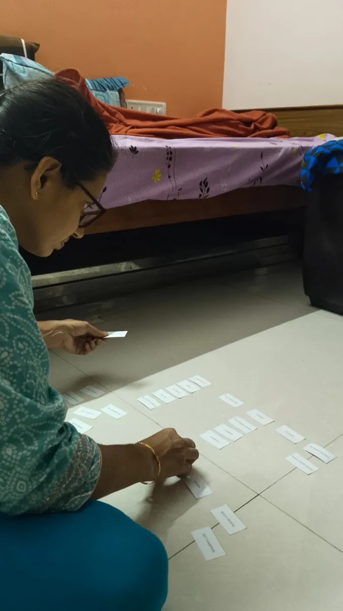 Card sorting with a 47-year-old part-time farmer