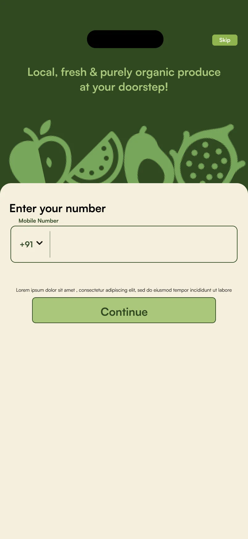 Enter your number