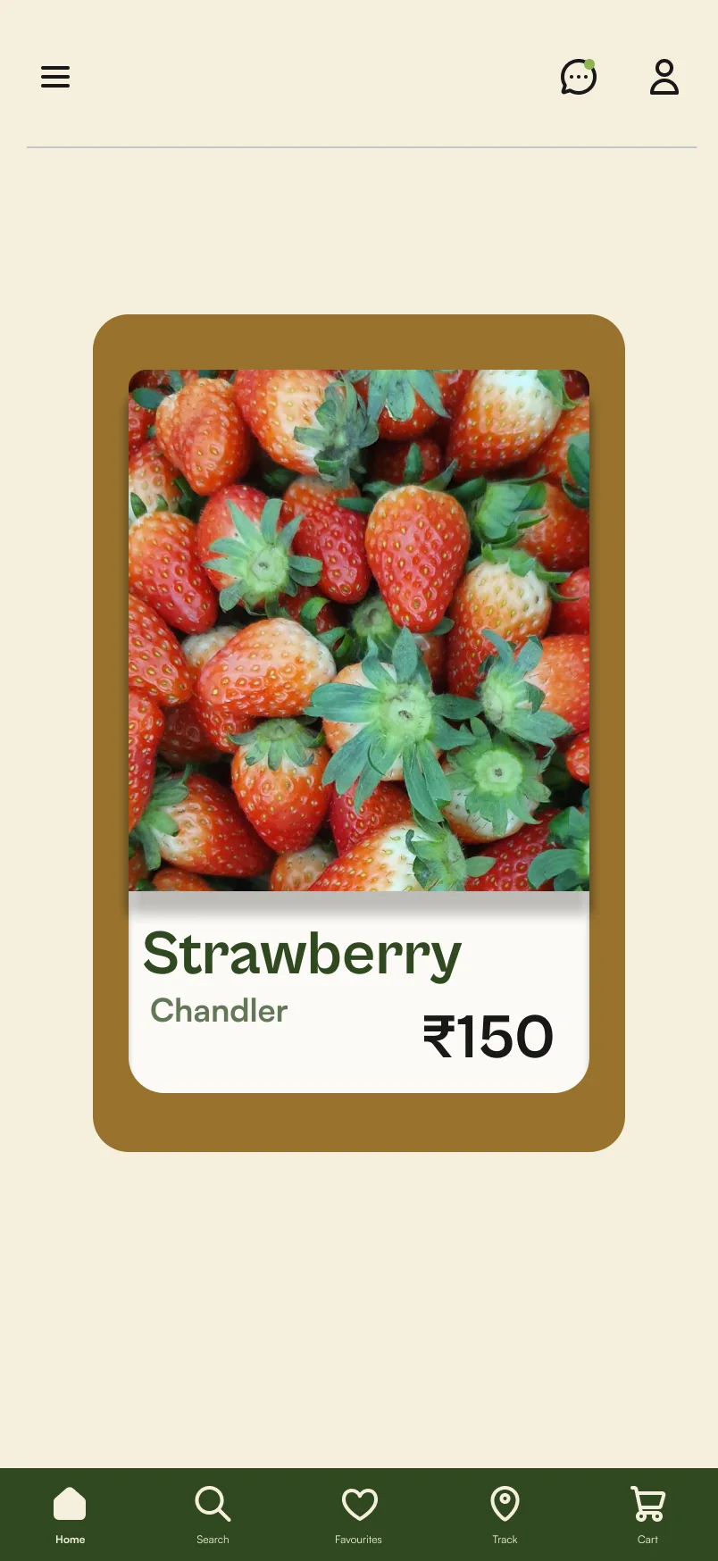 Swipe & Buy: a strawberry card