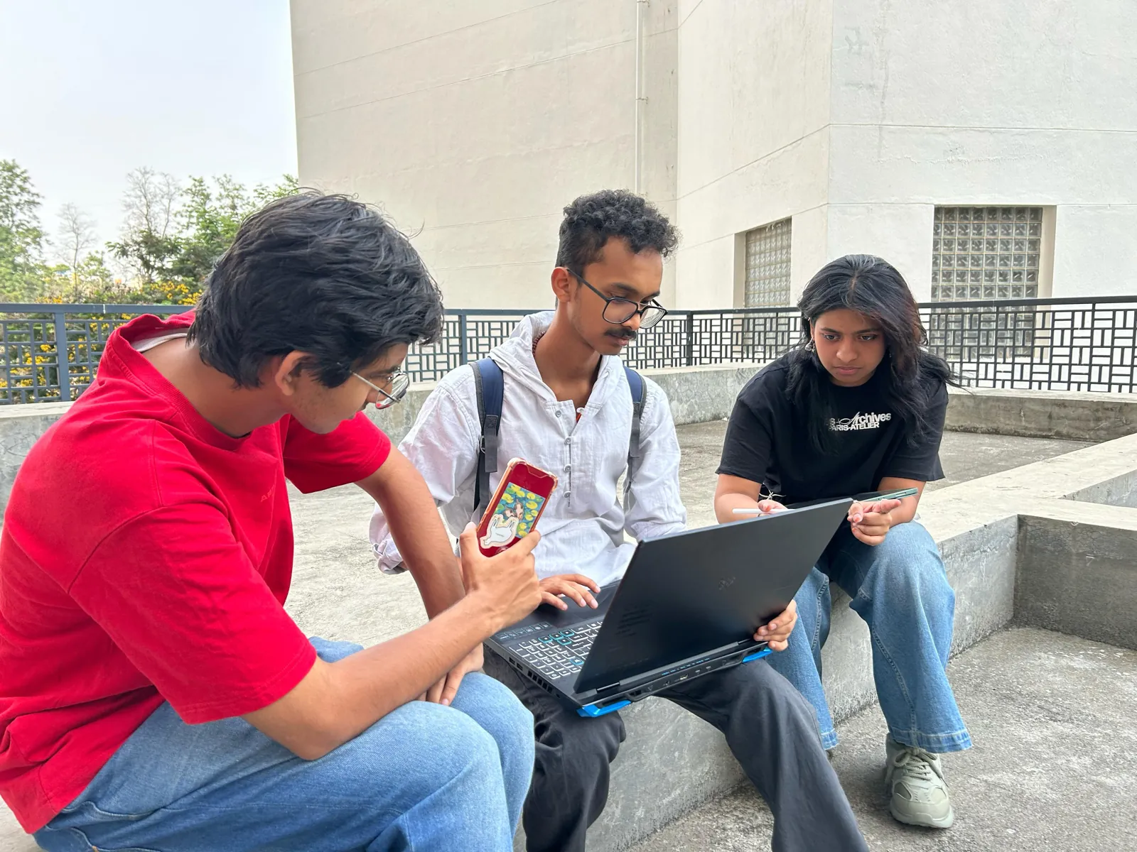 Student delivery partners testing on campus