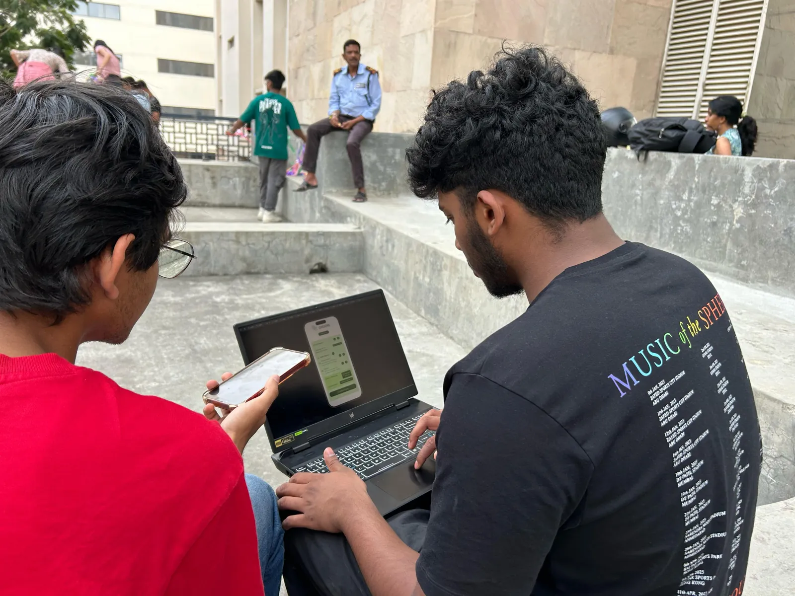 A student partner walks through the delivery flow