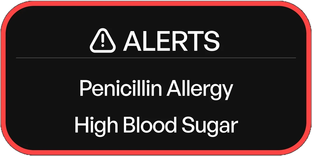 Alert detection HUD