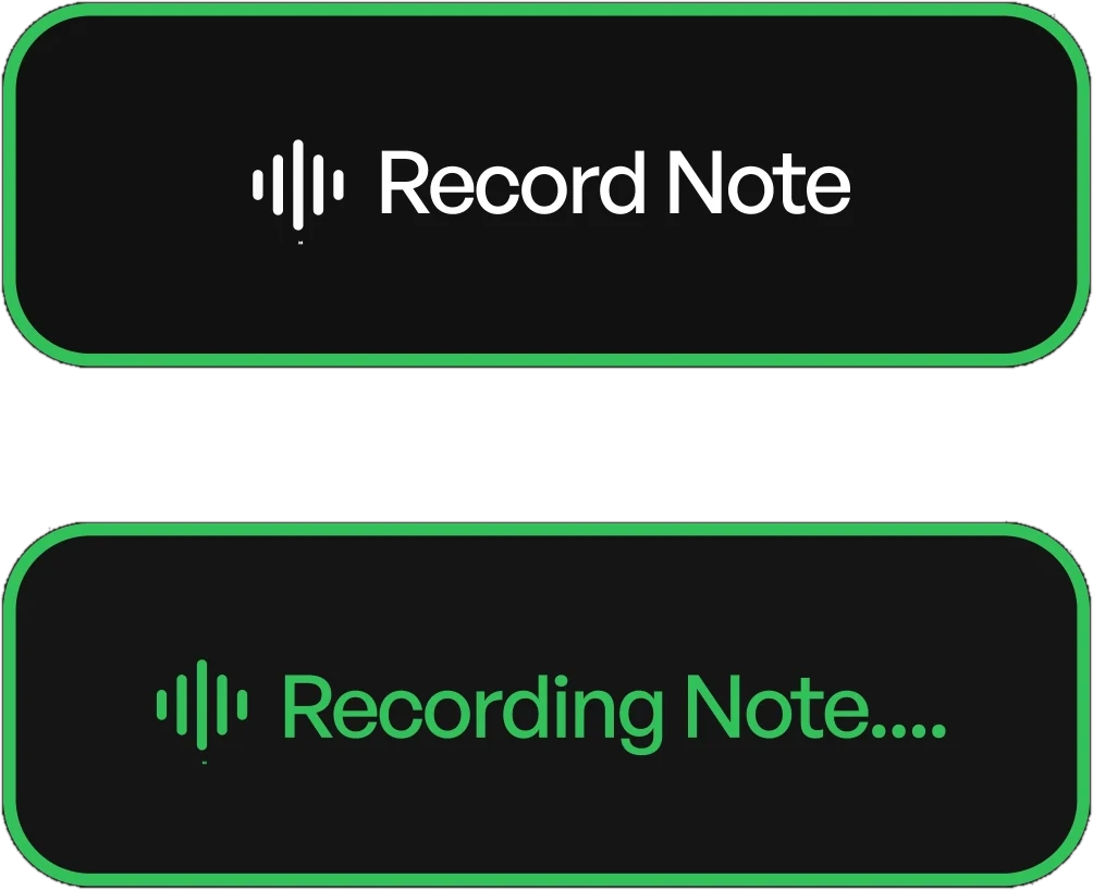 Voice note HUD
