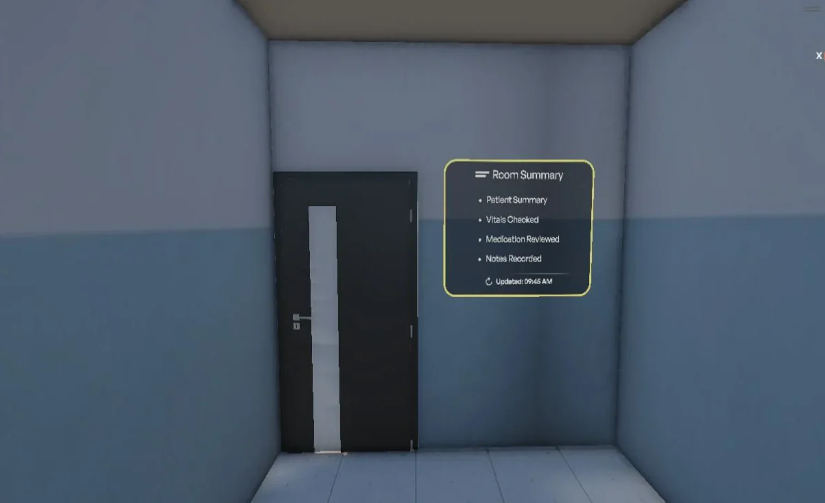Unity view: Room summary